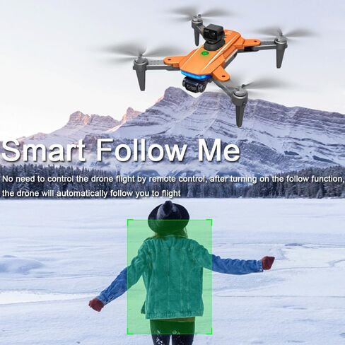 Lozenge 360 ​​درجة تجنب العوائق بدون فرش GPS بدون طيار مع كاميرا للبالغين 4K Smart Follow Auto Return عمر البطارية الطويل Quadcopter 3 بطارية HJ90 حجم كبير in Kuwait