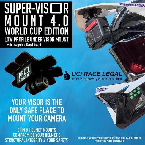 Pro Standard Super-Visor Mount 4.0 - World Cup Edition -Low Profile Under Visor Camera Mount in Kuwait