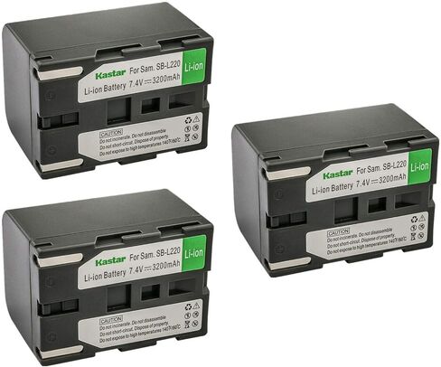 قطعة واحدة من بطارية بديلة SB-L220 من Kastar لأجهزة سامسونج SB-L110 SB-LS110، SB-L220 SB-LS220، VP-D70، VP-D73 VP-D73i، VP-D75 VP-D75i، VP-D76، VP-D77 VP-D77i، VP-D7L، VP-D80، VP-D82، VP-D85، VP-D87، VP-D87i in Kuwait