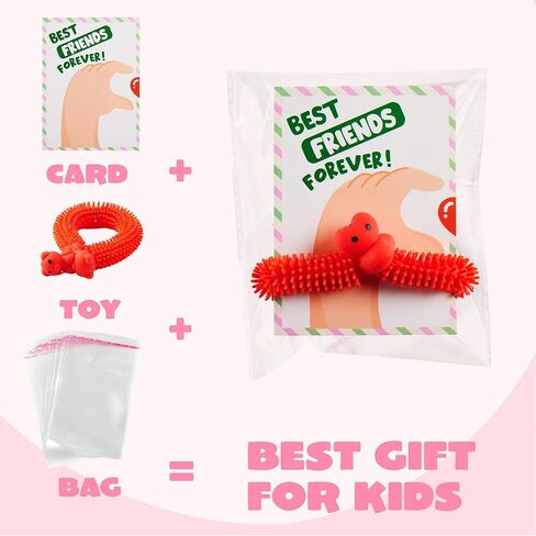 Joyin 30 Pack بطاقات هدايا عيد الحب مع مجموعة ألعاب سلسلة متعددة الألوان ، ألعاب Noodle Unicorn ، ألعاب تململ الإجهاد للأطفال Favors ، تبادل هدايا الفصل الدراسي ، جائزة اللعبة in Saudi Arabia