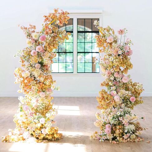 Metal Balloon Arch Stand Backdrop Stand Set of 2 Wedding Arch Stand Flower Arch Floral Arch for Ceremony Wedding Birthday Anniversary Bridal Baby Shower Floral Stand in Kuwait
