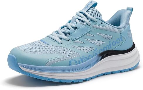 Women's Orthopedic Trail Running Shoes: Comfortable Arch Support Plantar Fasciitis Orthotic Athletic Fashion Sneakers, Flat Feet Casual Walking Hiking Tennis Shoes for Foot Heel and Pain Relief in Saudi Arabia