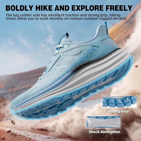Women's Orthopedic Trail Running Shoes: Comfortable Arch Support Plantar Fasciitis Orthotic Athletic Fashion Sneakers, Flat Feet Casual Walking Hiking Tennis Shoes for Foot Heel and Pain Relief in Saudi Arabia