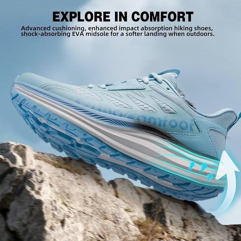 Women's Orthopedic Trail Running Shoes: Comfortable Arch Support Plantar Fasciitis Orthotic Athletic Fashion Sneakers, Flat Feet Casual Walking Hiking Tennis Shoes for Foot Heel and Pain Relief in Saudi Arabia