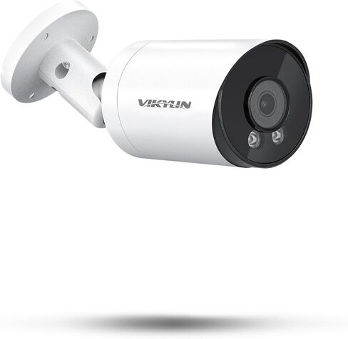 VIKYLIN 4K 8MP Starlight PoE IP Camera Outdoor, 8MP Bullet PoE Camera with AI Human Vehicle Detection, 2.8mm Lens, Built-in Mic, MicroSD 256GB, WDR, IP67, Blue Iris, NDAA Compliant in Saudi Arabia