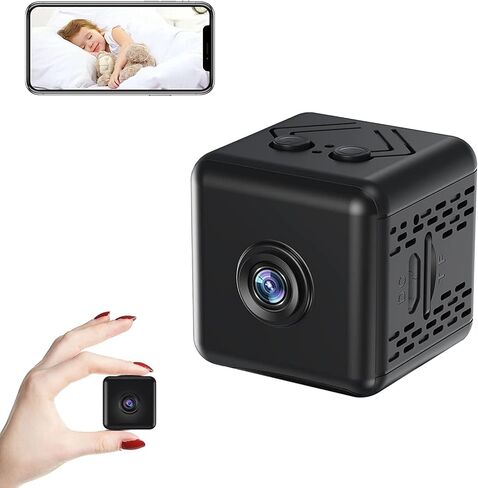 كاميرا أمان X6D Mini 4K WiFi - كاميرا لاسلكية داخلية/خارجية بزاوية واسعة، رؤية ليلية، كشف الحركة، مراقبة الحيوانات الأليفة والمنزل in Kuwait