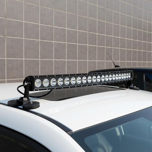 2PCS قاعدة مغناطيسية LED ضوء بار تصاعد بين قوسين عالمي صالح قوي مصاصة حامل ضوء العمل يتصاعد لأضواء العمل مصابيح مساعدة على السقف أو غطاء محرك السيارة in Kuwait