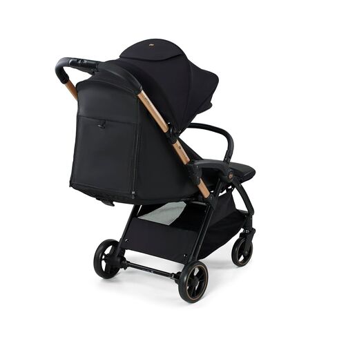 Kinderkraft APINO Lightweight Auto Folding Stroller, Compact Travel Baby Stroller for Newborn to Toddler, Reclining Seat, 5-Point Harness, Black in Saudi Arabia