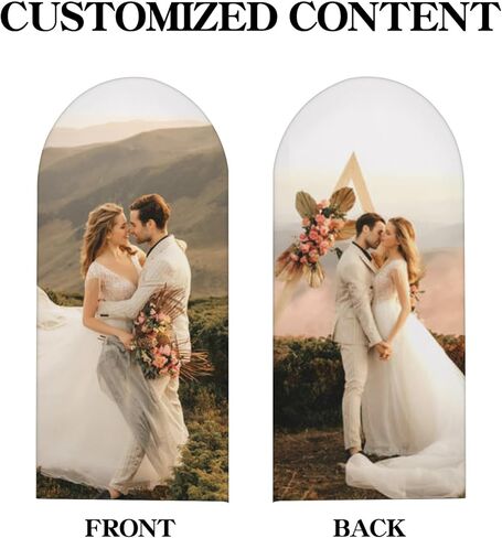 Custom Arch Cover Personalized Arch Backdrop Cover - for Baby Shower Birthday Party Wedding Holiday Graduation Decorations with Photo, 3.9x1.6FT in Saudi Arabia