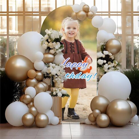 Custom Arch Cover Personalized Arch Backdrop Cover - for Baby Shower Birthday Party Wedding Holiday Graduation Decorations with Photo, 3.9x1.6FT in Saudi Arabia