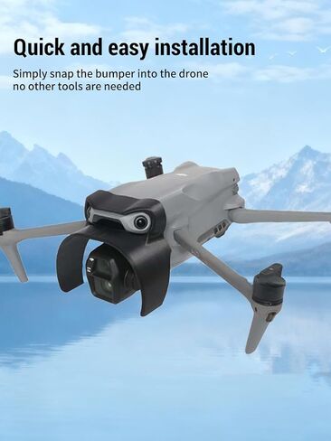 ممتص الصدمات لعدسة جيمبال لـ DJI Air 3S، حافظة واقية لعدسة الكاميرا مضادة للتصادمات، خفيفة الوزن ومضادة للصدمات لملحقات DJI Air 3S (أسود) in Kuwait