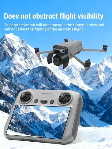 ممتص الصدمات لعدسة جيمبال لـ DJI Air 3S، حافظة واقية لعدسة الكاميرا مضادة للتصادمات، خفيفة الوزن ومضادة للصدمات لملحقات DJI Air 3S (أسود) in Kuwait
