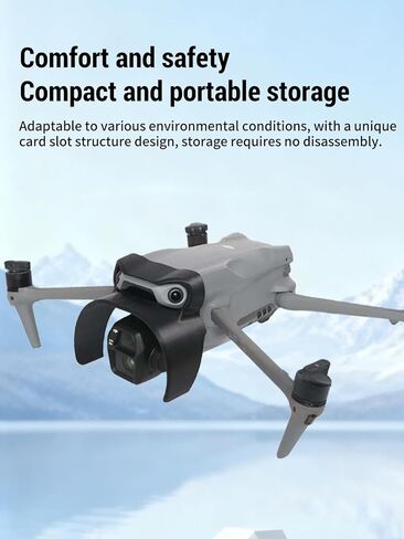 ممتص الصدمات لعدسة جيمبال لـ DJI Air 3S، حافظة واقية لعدسة الكاميرا مضادة للتصادمات، خفيفة الوزن ومضادة للصدمات لملحقات DJI Air 3S (أسود) in Kuwait