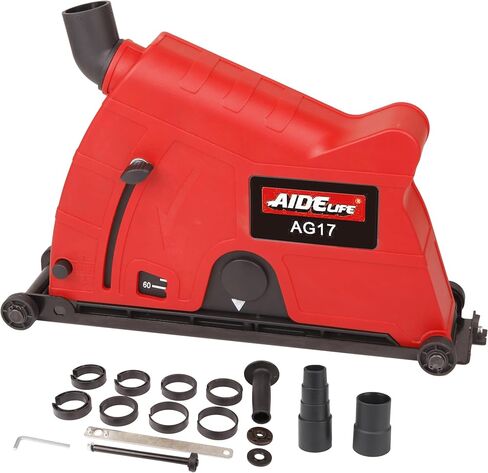 Angle Grinder Dust Collection Attachment for Double-Cut Saw,Wall Chaser Dust Shroud 5 inch in Kuwait