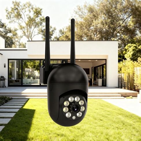 كاميرا مراقبة 1080P 5G WiFi قابلة للإمالة | تغطية 355 درجة | رؤية ليلية | صوت ثنائي الاتجاه | التحكم عن بعد في التطبيق | يعمل بمنفذ USB (بدون بطارية) in Kuwait