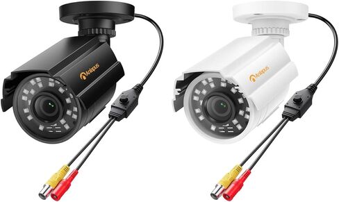 كاميرا أمان Anlapus 1080P Hybrid 4 في 1، كاميرا CCTV داخلية وخارجية مكونة من قطعتين مع رؤية ليلية 80 قدمًا، هيكل معدني مقاوم للطقس IP66، TVI/CVI/AHD/CVBS لنظام DVR تناظري 1080P/5MP/4K. in Kuwait