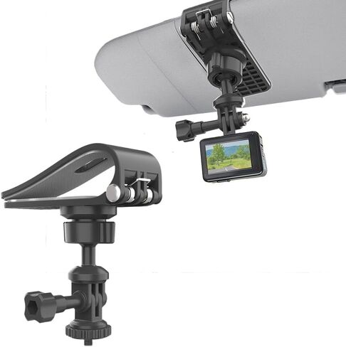 حامل مشبك حاجب الشمس للسيارة متوافق مع كاميرا GoPro Hero 13 12 11 10 9 8 7 6 5 Insta360 Osmo Action ومعظم كاميرات الحركة in Kuwait