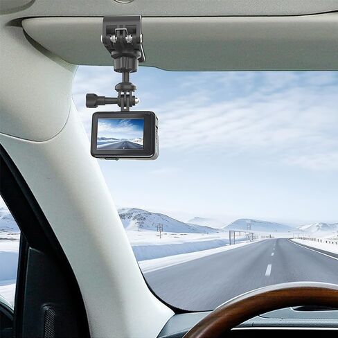 حامل مشبك حاجب الشمس للسيارة متوافق مع كاميرا GoPro Hero 13 12 11 10 9 8 7 6 5 Insta360 Osmo Action ومعظم كاميرات الحركة in Kuwait