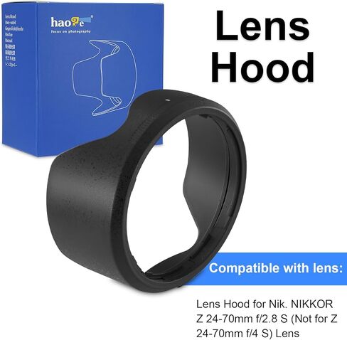 HB-87 Bayonet Flower Lens Hood Shade for Nikon NIKKOR Z 24-70mm f/2.8 S (Not for Z 24-70mm f/4 S),Lens - Replace Nikon HB-87,Anti - Flare,Protect Lens​,Reversible Design in Kuwait