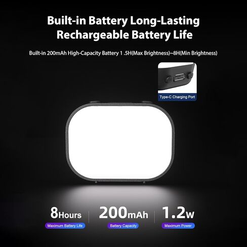 مصباح فيديو LED مغناطيسي من EBTOOLS، 3 أوضاع ألوان، 3 مستويات سطوع 95 CRI، ملء الضوء مع مشابك تثبيت، لإنشاء محتوى الكاميرا in Kuwait