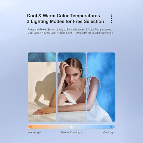 مصباح فيديو LED مغناطيسي من EBTOOLS، 3 أوضاع ألوان، 3 مستويات سطوع 95 CRI، ملء الضوء مع مشابك تثبيت، لإنشاء محتوى الكاميرا in Kuwait
