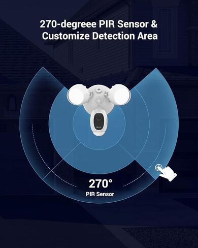 كاميرا EZVIZ LC1C بيضاء عالية الدقة للإضاءة الخارجية مع PIR، H.265، مستشعر ضوء النجوم، كشف الحركة المتقدم، صفارة الإنذار المدمجة، التحدث في اتجاهين، تدعم بطاقة Micro SD (متجددة) in Kuwait