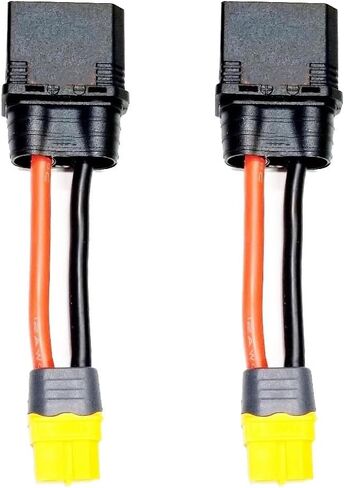2 قطعة 5 سنتيمتر 12AWG XT60 أنثى إلى QS8 ذكر تهمة الرصاص محول لشحن البطاريات RC in Kuwait