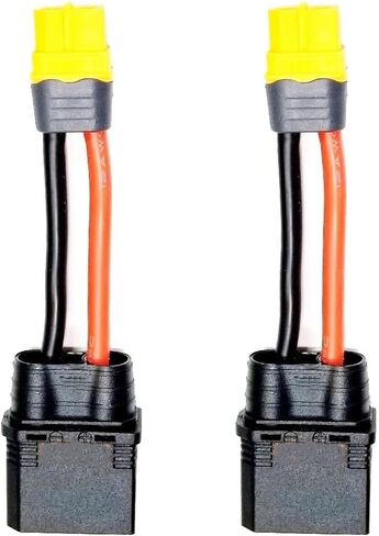 2 قطعة 5 سنتيمتر 12AWG XT60 أنثى إلى QS8 ذكر تهمة الرصاص محول لشحن البطاريات RC in Kuwait