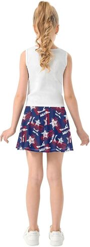 Girls Skorts High Waist Athletic Skirts with Shorts Giraffe Print Stretchy Teens Performance Tennis in Saudi Arabia