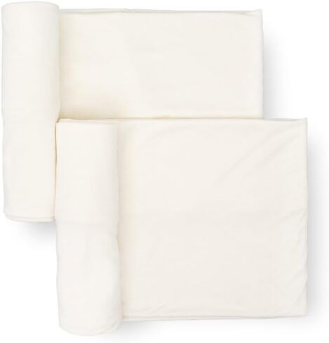 Little Unicorn Large Stretch Knit Swaddle Blanket 2 Pack| Super Soft with Optimal Stretch for swaddling | Giftable Set (Frost Green) in Kuwait