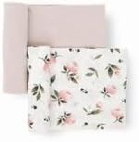 Little Unicorn Large Stretch Knit Swaddle Blanket 2 Pack| Super Soft with Optimal Stretch for swaddling | Giftable Set (Frost Green) in Kuwait