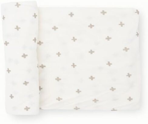Little Unicorn Large Stretch Knit Swaddle Blanket 2 Pack| Super Soft with Optimal Stretch for swaddling | Giftable Set (Frost Green) in Kuwait