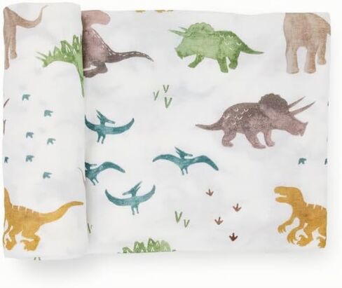 Little Unicorn Large Stretch Knit Swaddle Blanket 2 Pack| Super Soft with Optimal Stretch for swaddling | Giftable Set (Rainbows) in Saudi Arabia