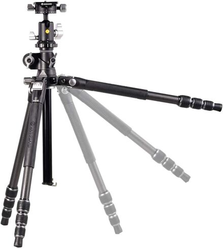حامل ثلاثي من ألياف الكربون Vanguard VEO3T+234CB للسفر مع رأس كروي وعمود مركزي متعدد الزوايا للقطات العلوية in Kuwait