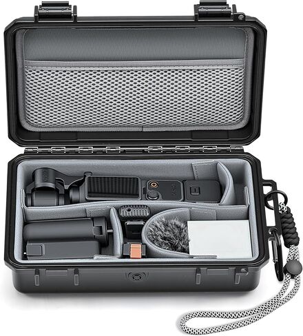 حافظة صلبة من STARTRC PHOTO DIY لملحقات DJI Osmo Pocket 4/3، حقيبة كاميرا محمولة مقاومة للماء، حقيبة تخزين للسفر متوافقة مع Osmo Action 5 Pro/6/OM 8/7P in Kuwait