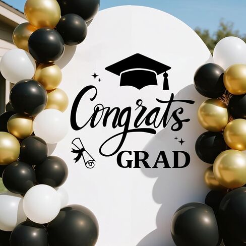 ملصق جداري من Congrats Grad فئة 2026 ملصق حفلة التخرج لخلفية قوس البالونات 2026 علامة ديكور حفلات التخرج in Kuwait