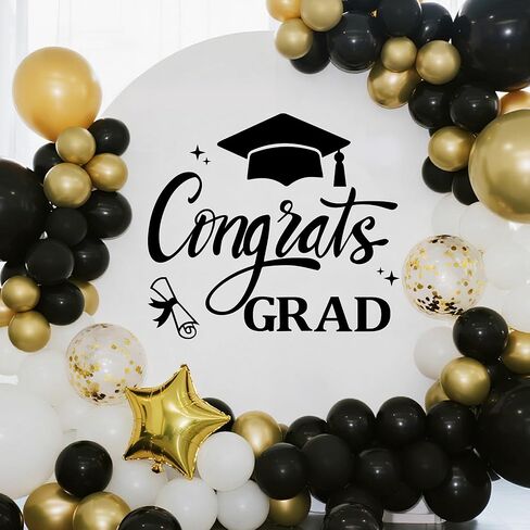 ملصق جداري من Congrats Grad فئة 2026 ملصق حفلة التخرج لخلفية قوس البالونات 2026 علامة ديكور حفلات التخرج in Kuwait