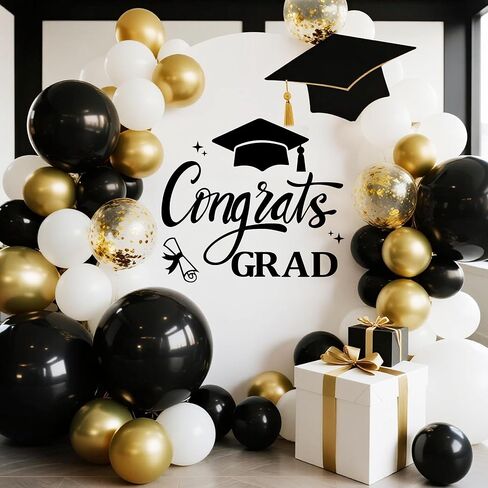 ملصق جداري من Congrats Grad فئة 2026 ملصق حفلة التخرج لخلفية قوس البالونات 2026 علامة ديكور حفلات التخرج in Kuwait