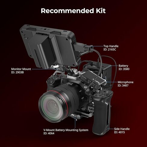 قفص صغير لكاميرا Canon R5 Mark II+مشبك كابل لـ HDMI وUSB-C in Kuwait