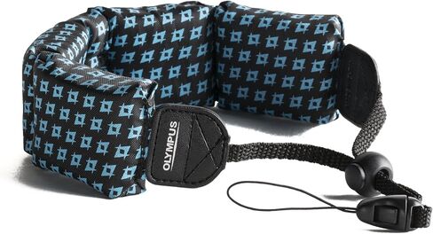 OM SYSTEM Olympus Fashion Float Strap for Camera (White with Blue) in Saudi Arabia