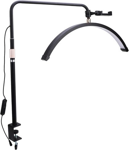 LED Light, Adjustable Color Temperature Shadowless Lighting, 360 Rotatable Head with Remote Control, Ideal for Makeup, Photography & Nail Art, 20inch (US Plug) in Kuwait