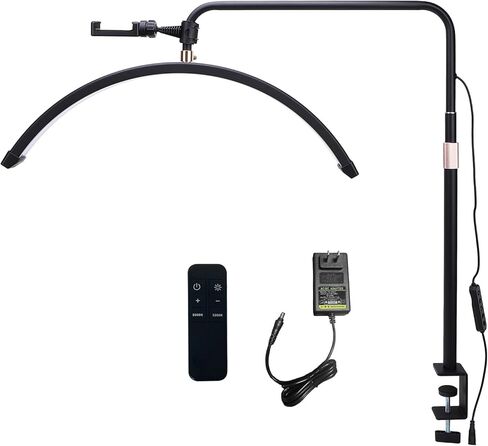 LED Light, Adjustable Color Temperature Shadowless Lighting, 360 Rotatable Head with Remote Control, Ideal for Makeup, Photography & Nail Art, 20inch (US Plug) in Saudi Arabia