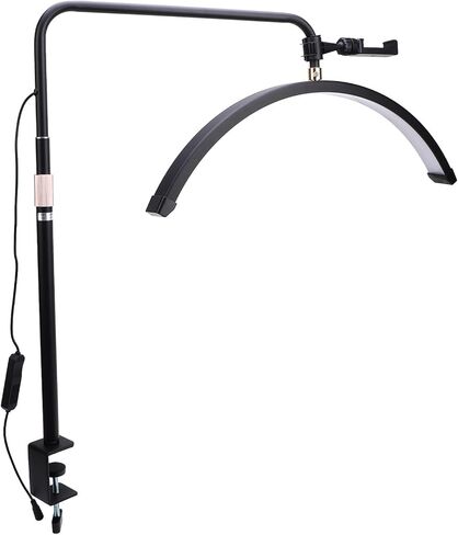 LED Light, Adjustable Color Temperature Shadowless Lighting, 360 Rotatable Head with Remote Control, Ideal for Makeup, Photography & Nail Art, 20inch (US Plug) in Saudi Arabia