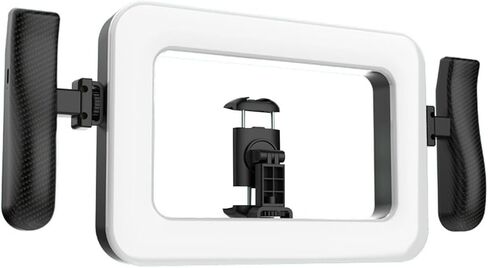 Focket Video Light, Adjustable 2900K to 7000K Color Temperature 10 to 100 Brightness Camera Light, LED Panel with Bluetooth Remote Control Dual Cold Shoe Mounts for Photography in Kuwait