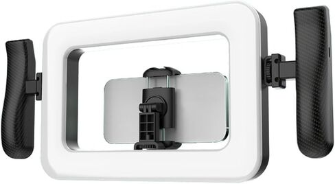 Focket Video Light, Adjustable 2900K to 7000K Color Temperature 10 to 100 Brightness Camera Light, LED Panel with Bluetooth Remote Control Dual Cold Shoe Mounts for Photography in Kuwait
