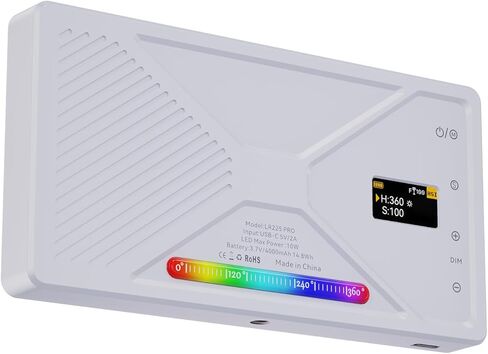 Sorandy 225 خرزة LED 95+ CRI RGB ضوء فيديو، ضوء درجة حرارة اللون 2500K 9900K قابل للتعتيم، 24 تأثير مشهد مع حامل حذاء بارد، مثالي لكاميرا DSLR ومؤتمرات الفيديو والبث المباشر in Kuwait