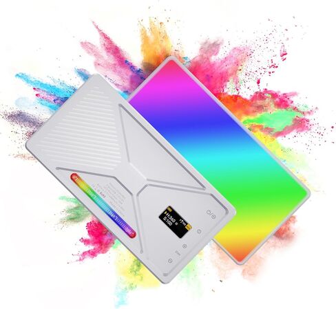 Sorandy 225 خرزة LED 95+ CRI RGB ضوء فيديو، ضوء درجة حرارة اللون 2500K 9900K قابل للتعتيم، 24 تأثير مشهد مع حامل حذاء بارد، مثالي لكاميرا DSLR ومؤتمرات الفيديو والبث المباشر in Kuwait