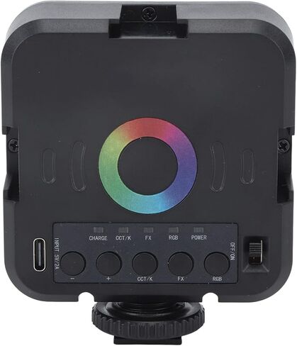 أضواء الفيديو RGB W70 ضوء التصوير الفوتوغرافي المحمول 7W 3000-9000K CRI 95-9 أوضاع السيناريو وتوسيع الحذاء البارد لمدونة الفيديو، في الهواء الطلق، التصوير الفوتوغرافي الإبداعي in Kuwait