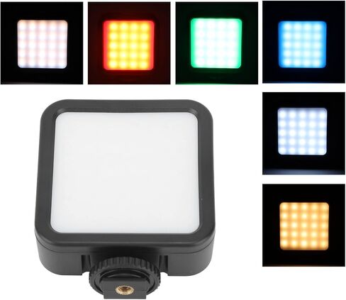 أضواء الفيديو RGB W70 ضوء التصوير الفوتوغرافي المحمول 7W 3000-9000K CRI 95-9 أوضاع السيناريو وتوسيع الحذاء البارد لمدونة الفيديو، في الهواء الطلق، التصوير الفوتوغرافي الإبداعي in Kuwait