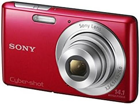 كاميرا سوني سايبر شوت DSC-W620 الرقمية بدقة 14.1 ميجابكسل مع تكبير بصري 5x وشاشة LCD مقاس 2.7 بوصة (أحمر) (موديل 2012) in Kuwait